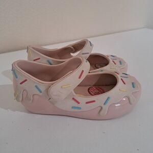 Mini Melissa Kids Pink Sprinkle Donut Shoes Kids/toddler Size 8